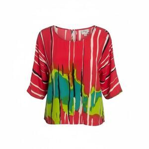 Beige multi Color blouse